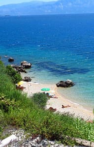 Dettaglio della spiaggia di Passà